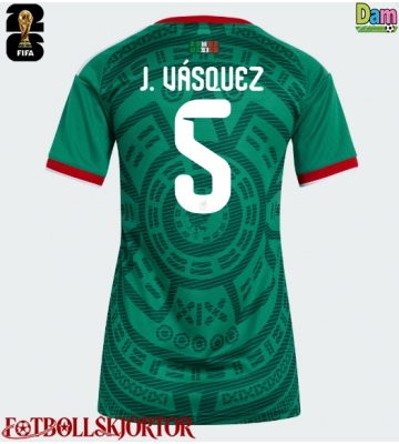 Mexiko Johan Vasquez #5 Hemmatröja Dam VM 2026 Kortärmad